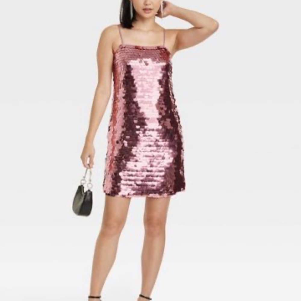 Sparkly pink dress